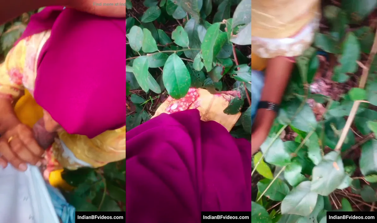 हिजाब वाली चाची ने जंगल में लवर का मोटा लंड चूसा और देसी ब्लोजॉब की गांव की क्लिप