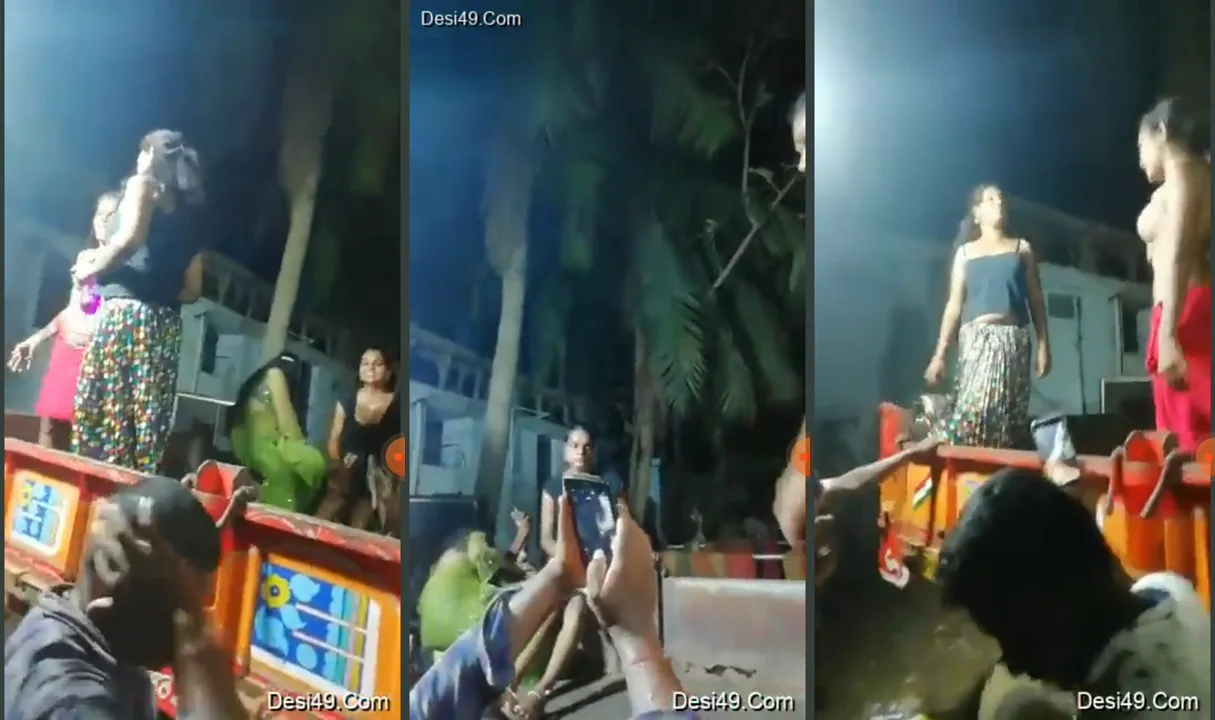 तेलंगाना के देहात में ट्रैक्टर ट्रॉली पर चार नंगी लौंडियों की देसी चुदाई MMS ब्लू फिल्म
