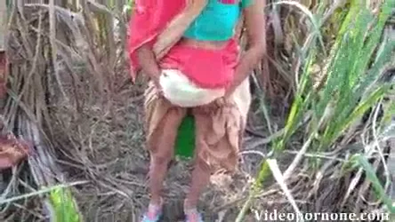 देहाती भाभी गांड उठाकर खेत में चूत चुदाई करवाती है हिंदी बीएफ — screenshot 1