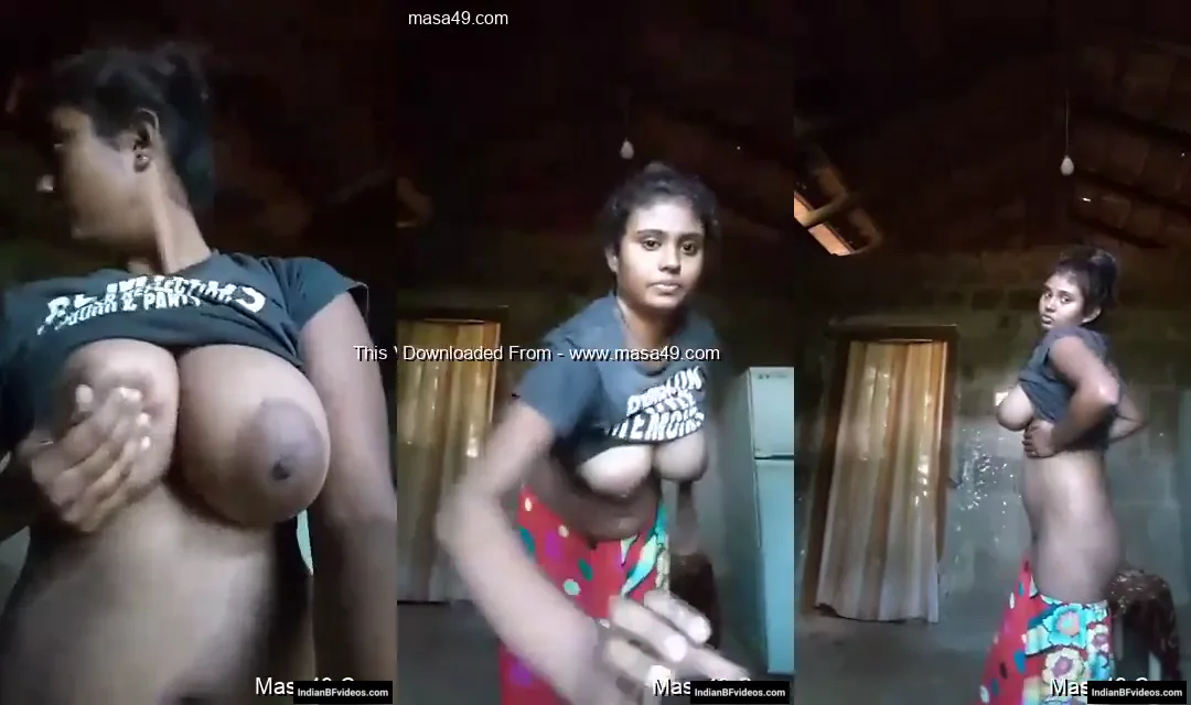 गरीब देहाती लड़की के निहायत बड़े बूब्स और फूली चूत का पूरा शो देसी गांव क्लिप