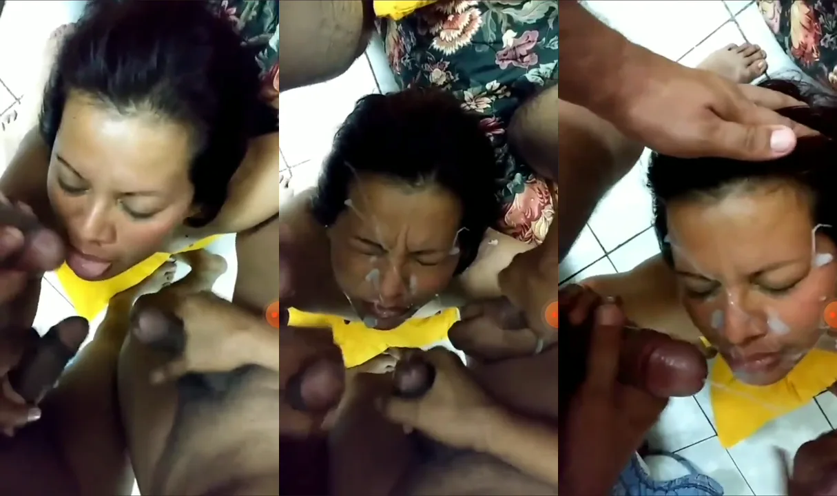 इंडियन औरत के मुंह पर चार मर्दों के घने कमशॉट्स गिराने वाला सेक्स वीडियो