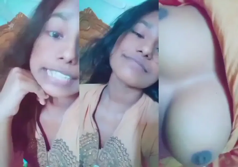 गंदी बातें करते बिगड़ेल गर्लफ्रेंड ने कसे बूब्स दिखाए देसी सेल्फी वीडियो