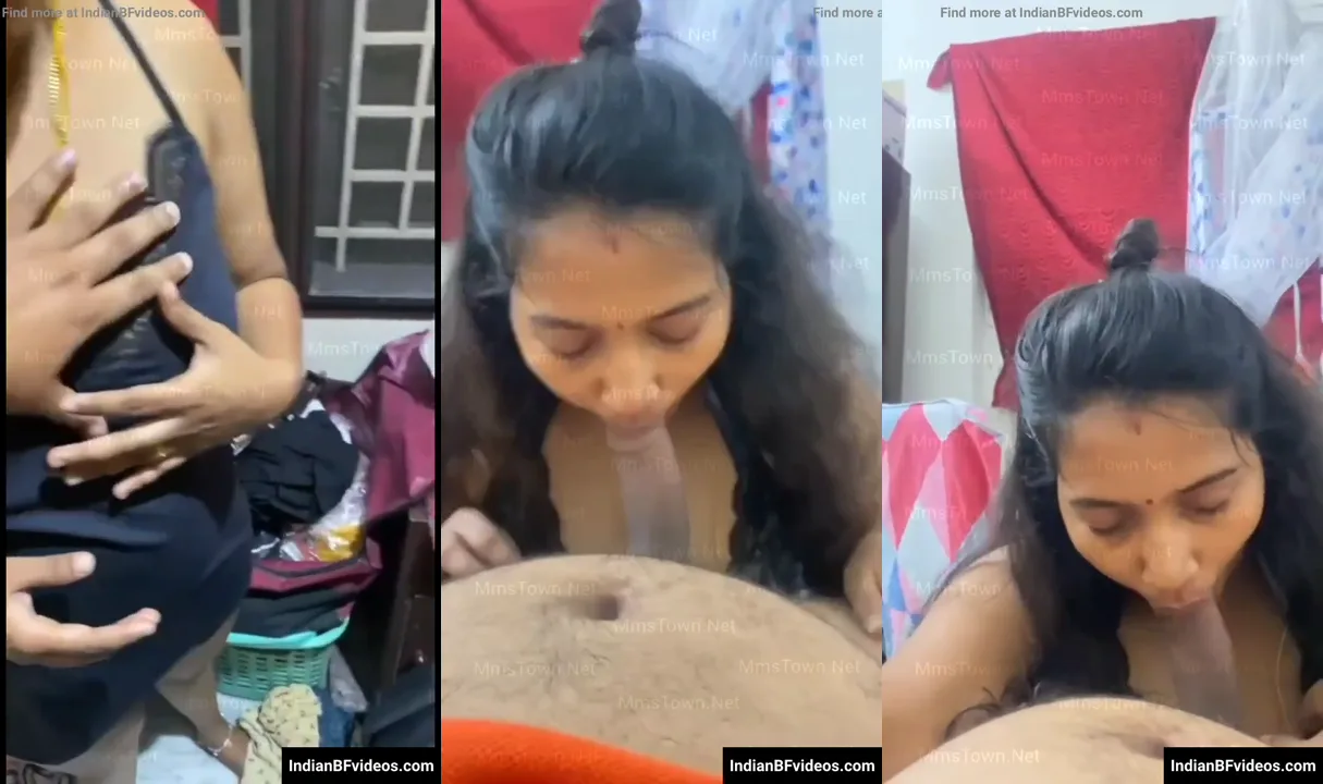 सेक्सी बीवी के बड़े बूब्स दबाकर चूसाया बड़ा लंड होटल में देसी ब्लोजॉब