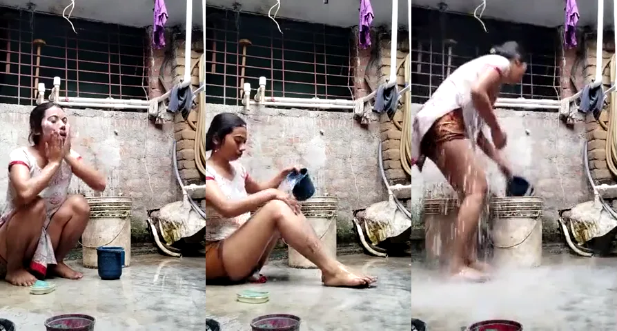 गाँव की लड़की ने नहाते हुए सेक्सी बूब्स दिखाये बॉयफ्रेंड को वीडियो