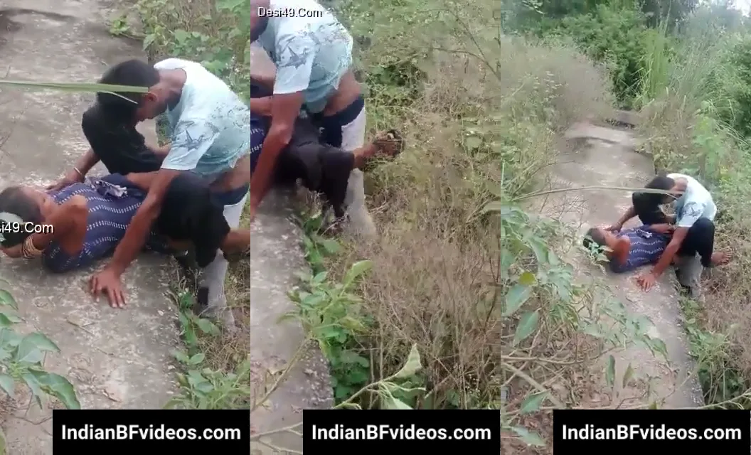 खुले में रंडी को दो लफंगे लड़के चोदते हुए देसी मसाज चुदाई वीडियो